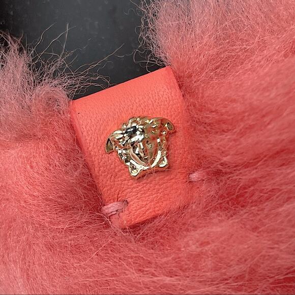 VERSACE Faux Fur Slide Sandal Young Versace Made in Italy - Size 31 - Picture 3 of 10